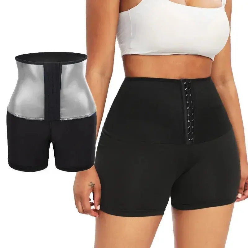 "Women's Sweat Sauna Pants - Body Shaper, Waist Trainer, Slimming Fitness Shapewear for Weight Loss"